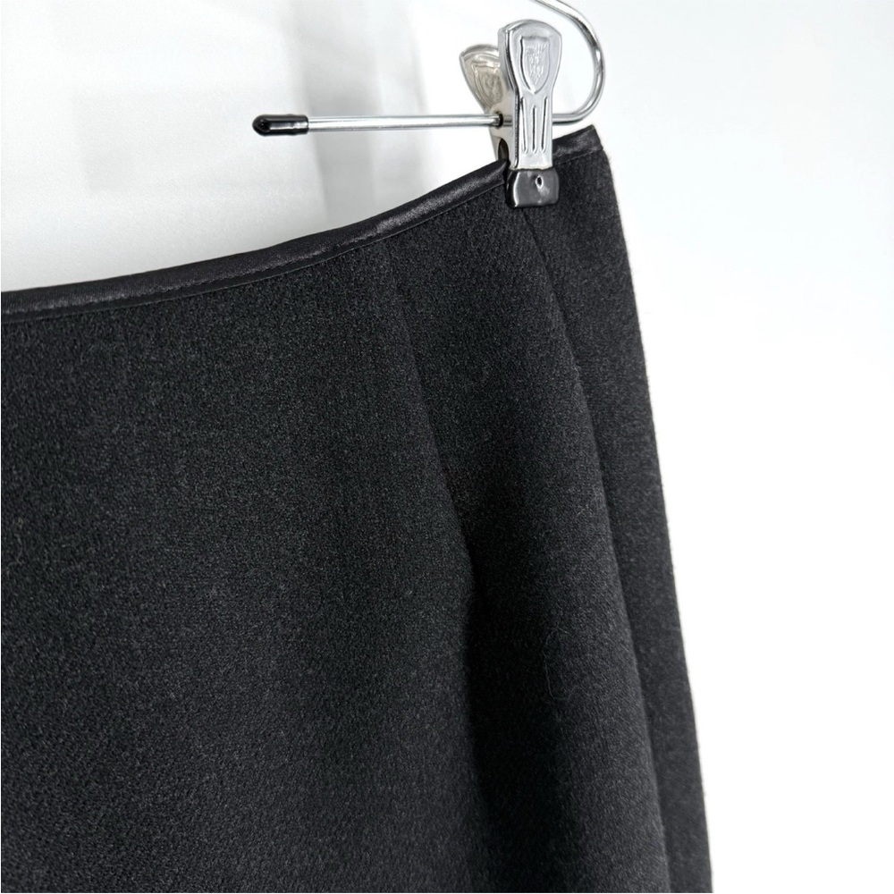 Dorothee Schumacher Wool Skirt Womens Size Large Charcoal Gray Sequin Hem - Picture 2 of 11